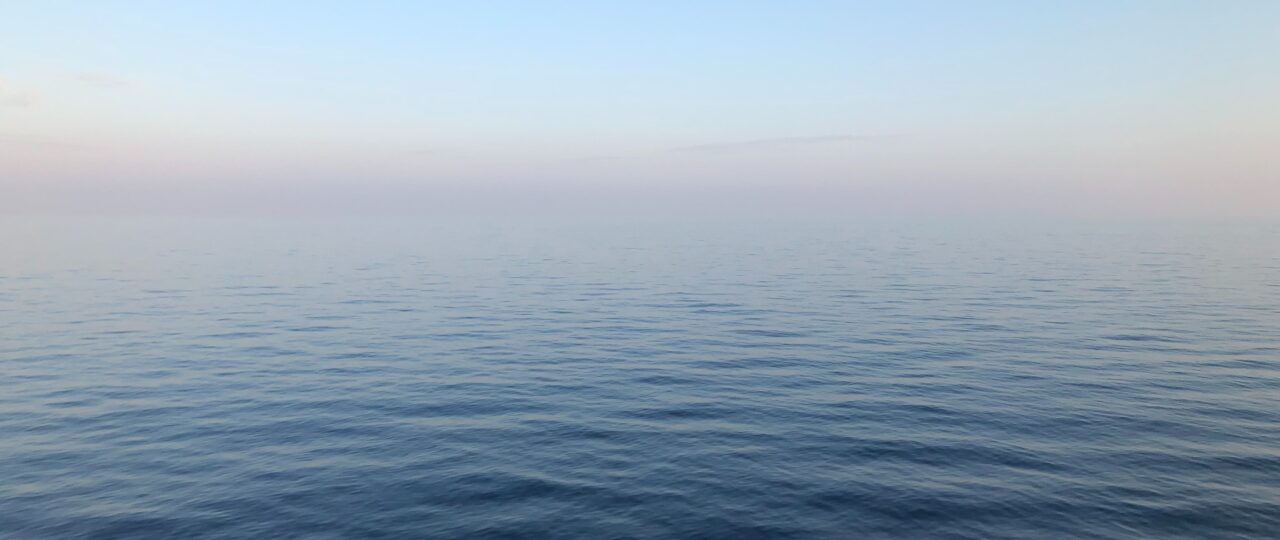 calm blue sea